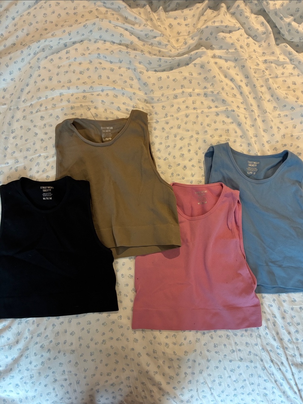 Streetwear Society Kids Tank Tops - Black, Olive, Pink, Blue
